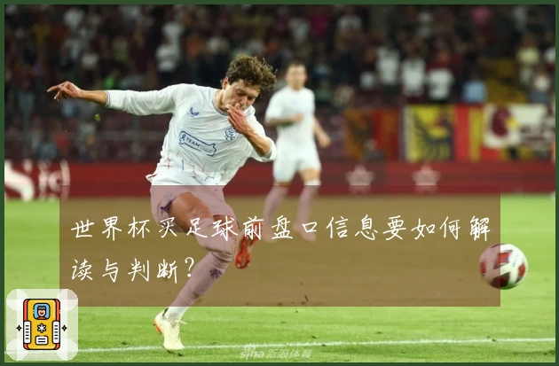 世界杯买足球前盘口信息要如何解读与判断？