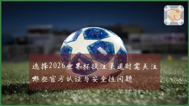 选择2026世界杯投注渠道时需关注哪些官方认证与安全性问题